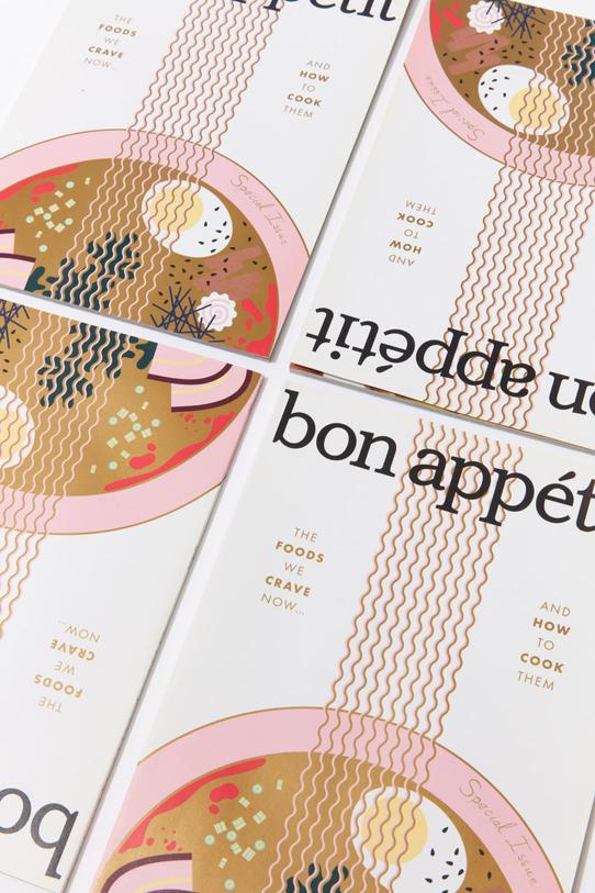 bon appetit special issue cover with illustrated ramen